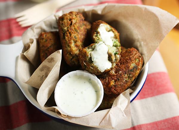 SARDINE CROQUETTES WITH YOGHURT DIPPING SAUCE