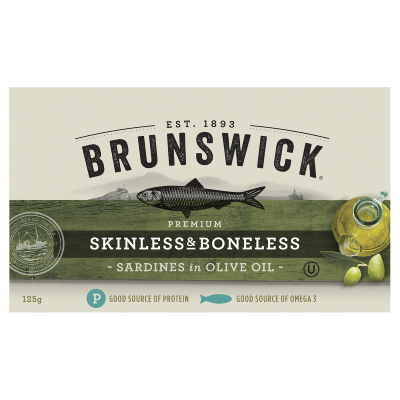 Brunswick Skinless & Boneless Sardines in Olive Oil
